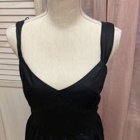 LOFT black and embroidered white Dress - Picture 2 of 8